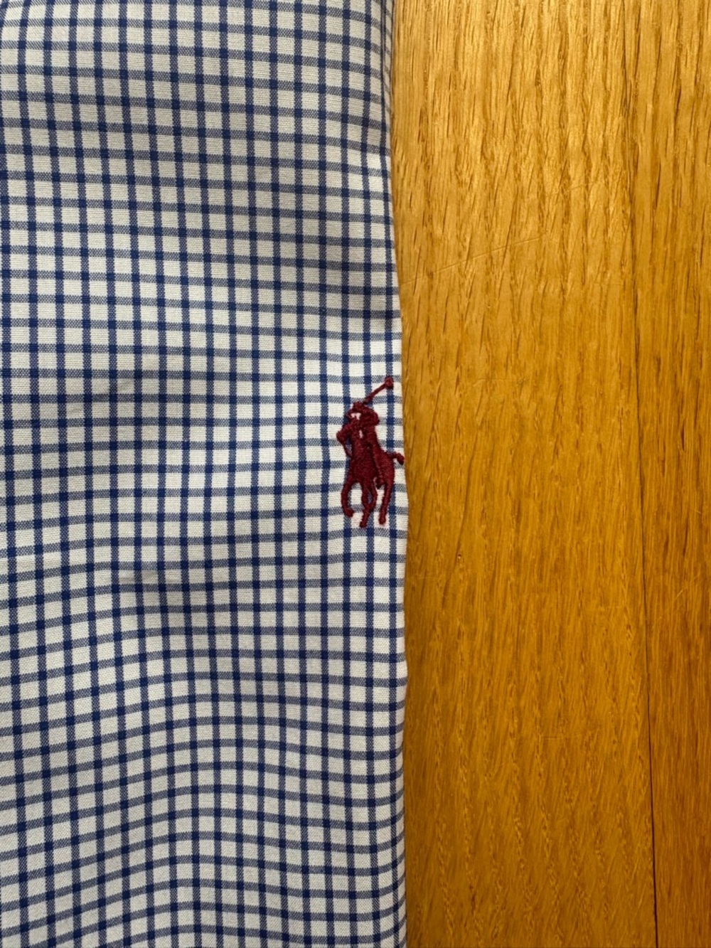 Polo Ralph Lauren Mens Long Sleeve Dress Shirt Classic 2XLT White Blue Checks - Picture 3 of 3